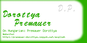 dorottya premauer business card